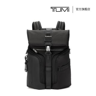 【TUMI】Alpha Bravo Logistics 彈道尼龍大容量掀蓋揹包 - 黑色(TUMI 官方旗艦店)