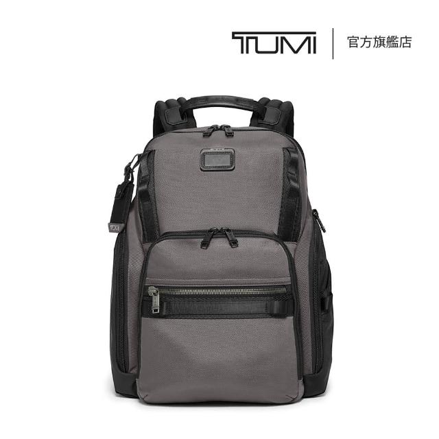 【TUMI】Alpha Bravo Search 彈道尼龍通勤商務後背包 - 炭灰色(TUMI 官方旗艦店)