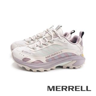 【MERRELL】女 MOAB SPEED 2 GORE-TEX 抗撕裂防水登山止滑健行鞋 女鞋(米白紫色)