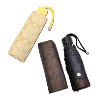 【COACH】經典老花抗UV遮陽三折傘