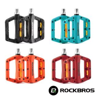 【ROCKBROS洛克兄弟】自行車寬型輕量踏板 37001100(單車/腳踏板/腳踏/單車踏板)