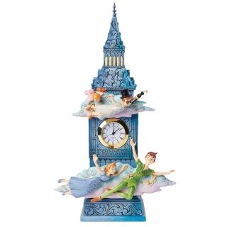 【Enesco】精品雕塑 Disney 迪士尼 彼得潘 小飛俠經典場景造型時鐘