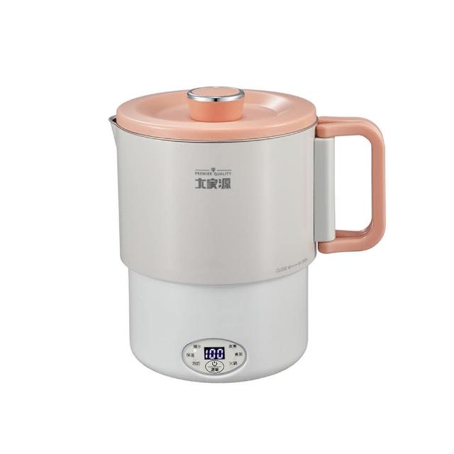 【大家源】雙電壓304不鏽鋼旅行便攜料理鍋1.2L(TCY-372202)