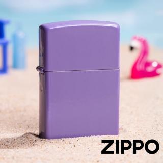 【Zippo】煙燻薰衣草啞漆-素面防風打火機(美國防風打火機)