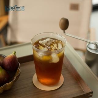 【hoi! 好好生活】廣口清透簡約玻璃杯420ml