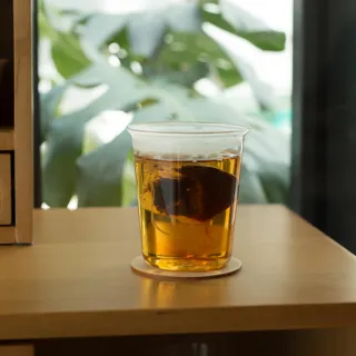【hoi! 好好生活】廣口清透簡約玻璃杯330ml