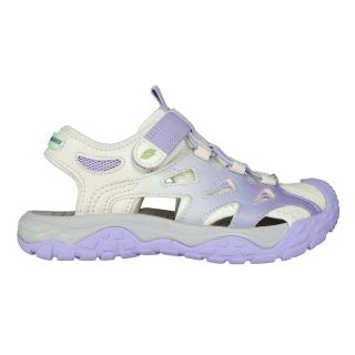 【LOTTO】19-23CM 女中童夏日幻彩護趾涼鞋-魔鬼氈 慢跑 運動 訓練(LT5AKS9447)