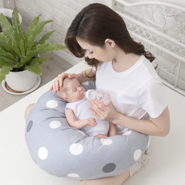 【Fuddo 福朵】買1送1寶寶枕 俏媽咪哺乳枕(孕婦枕/授乳枕/月亮枕)