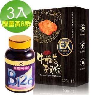 【利得】牛樟芝子實體口含顆粒3盒入(100粒/盒)
