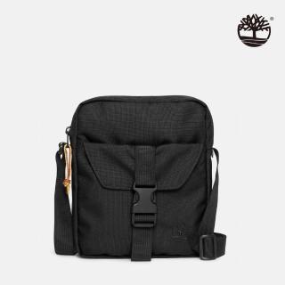 【Timberland 官方旗艦】中性黑色休閒側背小包(A6MEN001)