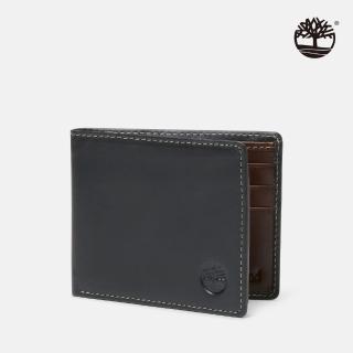 【Timberland 官方旗艦】男款黑色牛皮皮夾(A2MN6001)