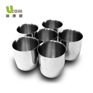 【瑞康屋UCOM】不鏽鋼茶碗蒸杯6入(316不鏽鋼)