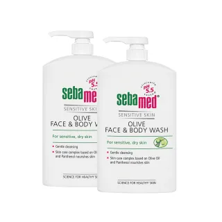 【SEBAMED 施巴】橄欖潔膚露1000mlx2(總代理)