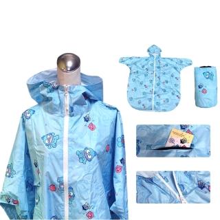 【SANRIO 三麗鷗】Hangyodon人魚漢頓 前開式兒童雨衣(★附收納袋)