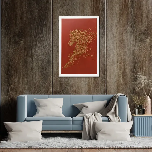 【御畫房】當代國家級展覽畫家 抽象系列手繪油畫70×100cm(DB-032)