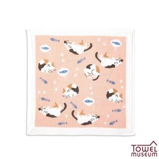 【Towel Museum 美術館】日本製今治『小魚之夢』小手巾(日本毛巾/今治毛巾/紗巾/吸水/快乾)