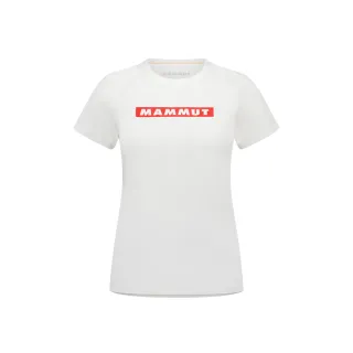 【Mammut 長毛象官方直營】QD Logo Print T-Shirt AF 快乾LOGO短袖T恤 女款 白PRT2 #1017-02022