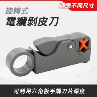 【MASTER】旋轉式電纜剝皮刀 電纜剝線鉗 可調尺寸 網路電信電纜 有線電視剝線用 5-RCCS(剝線刀 剝皮刀)