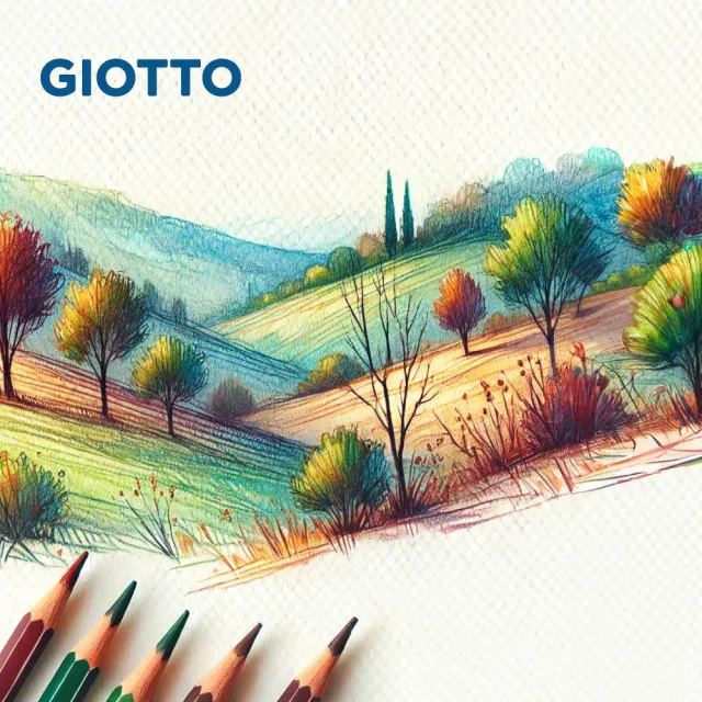 【GIOTTO】STILNOVO 水溶性色鉛筆-24色鐵盒|水性色鉛筆 六角色鉛筆 不易斷芯