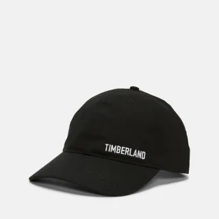 【Timberland 官方旗艦】中性黑色LOGO棒球帽(A2PD3001)
