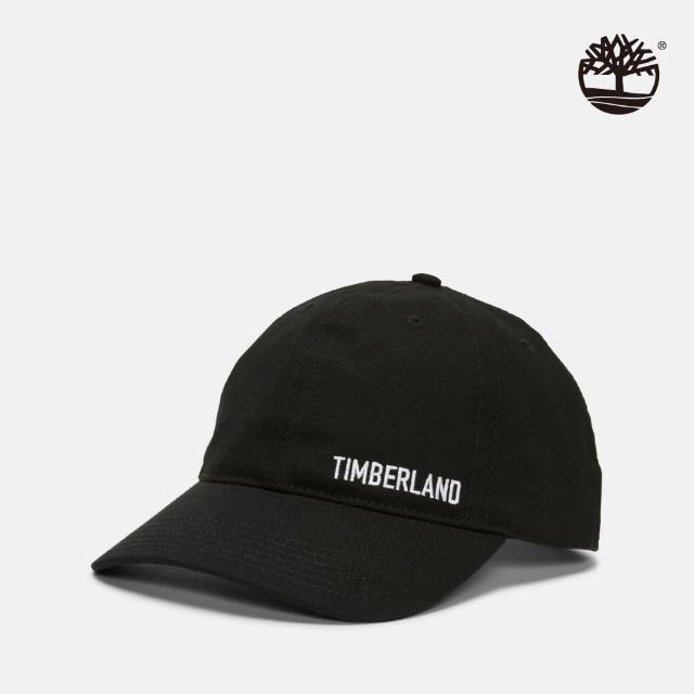 【Timberland 官方旗艦】中性黑色LOGO棒球帽(A2PD3001)