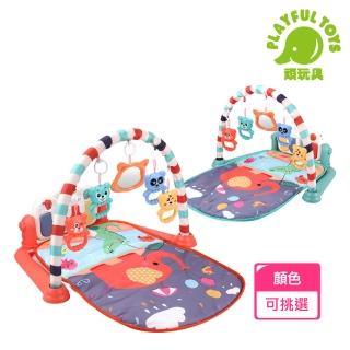 【Playful Toys 頑玩具】動物樂園嬰兒健力架(嬰兒 健力架 踢踢琴 腳踢琴 寶寶玩具)