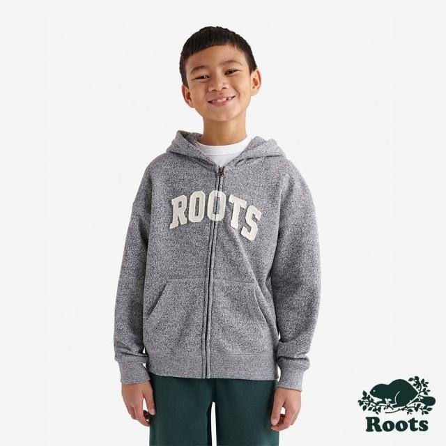 【Roots】Roots 大童-ROOTS APPLIQUE 連帽外套(灰色)