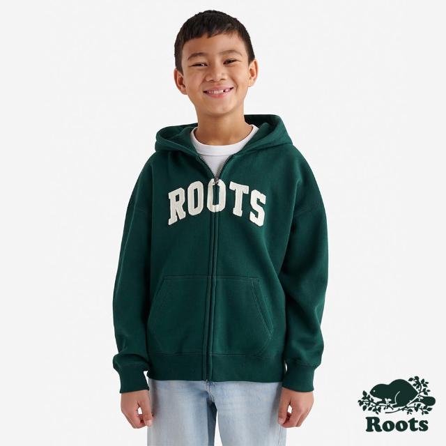 【Roots】Roots 大童-ROOTS APPLIQUE 連帽外套(深綠色)