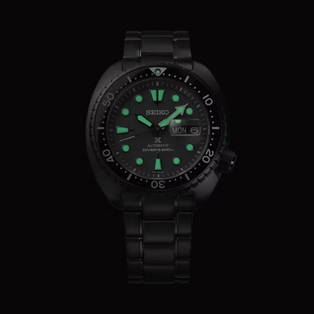 【SEIKO 精工】Prospex 黑潮夜視 200米海龜潛水機械錶-45mm(SRPK43K1/4R36-06Z0SD)