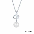 【ALUXE亞立詩】18K金 天然淡水珍珠 7-7.5mm 珍珠鑽石項鍊 珍愛約定 NN0834