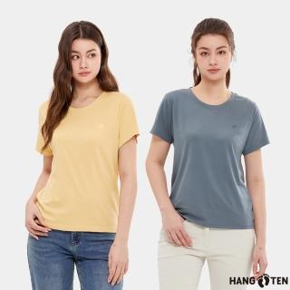 【Hang Ten】女裝-經典純棉圓領腳丫短袖T恤(多色選)