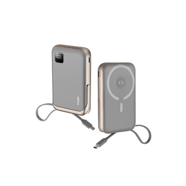 【idmix】Q10 Pro III 10000mAh  35W Magsafe磁吸無線行動電源(自帶線材 一吸就走)