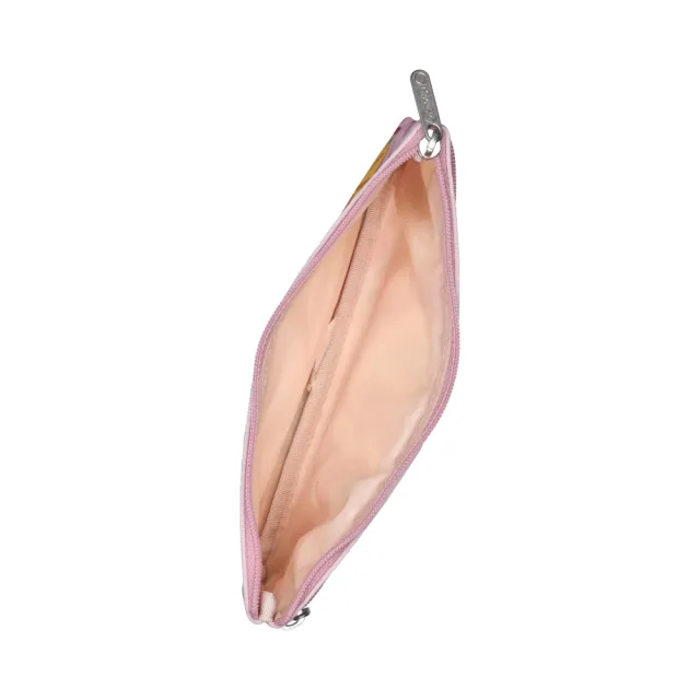 【Lesportsac】3-Zip Cosmetic 三層拉鍊化妝包 收納包 盥洗包 送禮 禮物 推薦 女包(粉紅花漾)