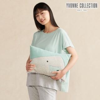 【YVONNE 以旺傢飾】鯊魚方形抱枕-薄荷綠(30x45公分)
