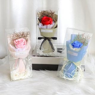 【VENCEDOR】韓系單枝花束(玫瑰花 康乃馨 永生花 小朵香皂花 禮盒 情人節 教師節 母親節)