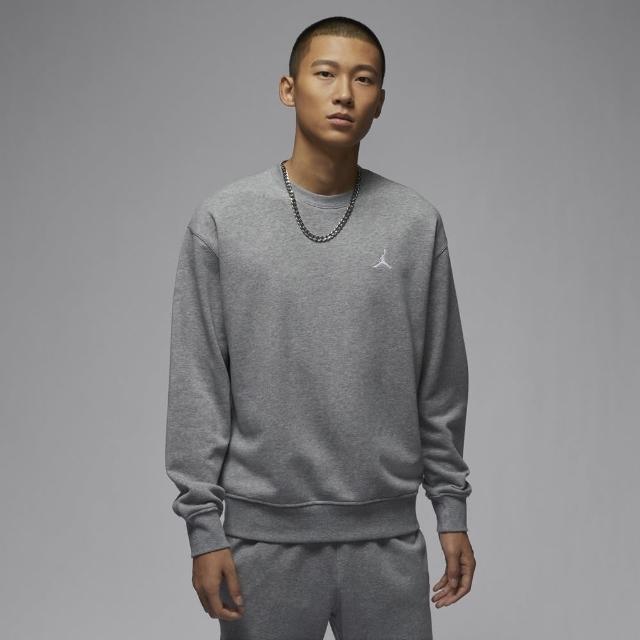【NIKE 耐吉】AS M J BRK FLC CREW LB 男 長袖上衣 大學T 毛圈布 喬丹 灰(FV7296091)