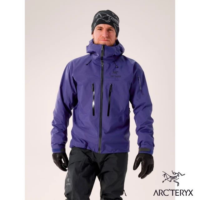 【Arcteryx 始祖鳥】男 Alpha SV 防水外套(聲波藍/黑)