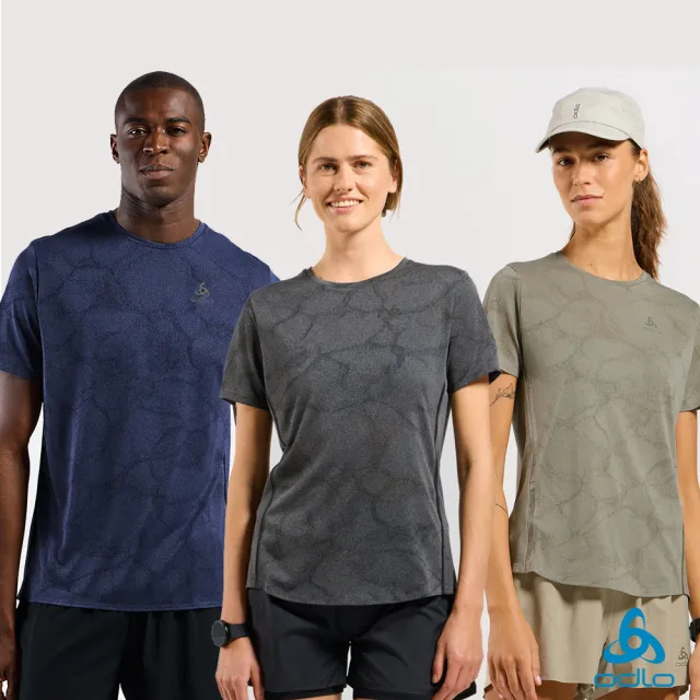 【ODLO】男 女 Zeroweight  Chill-Tec ENGRD 短袖T-SHIRT(抑菌抗臭 吸濕排汗 跑步服飾 登山服飾 快乾)