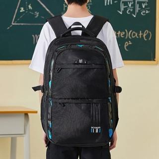 【KT DADA】防潑水包包 大容量後揹包 包包 書包 後揹包 電腦後揹包 黑色揹包 旅行後揹包 尼龍背