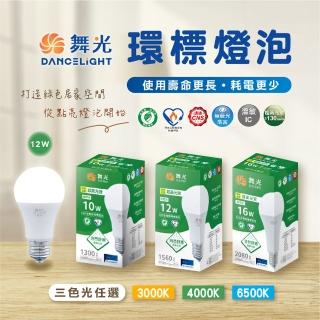 【DanceLight 舞光】6入組環保標章燈泡 12W LED燈泡 E27(透過環保標章、節能標章)