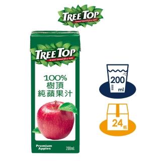 【Tree Top 樹頂】100%純蘋果汁 200mlx1箱(共24入)