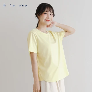 【a la sha】簡約創意圓領上衣