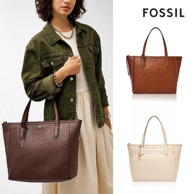 【FOSSIL 官方旗艦館】Sydney 柔軟真皮托特包(多色任選)