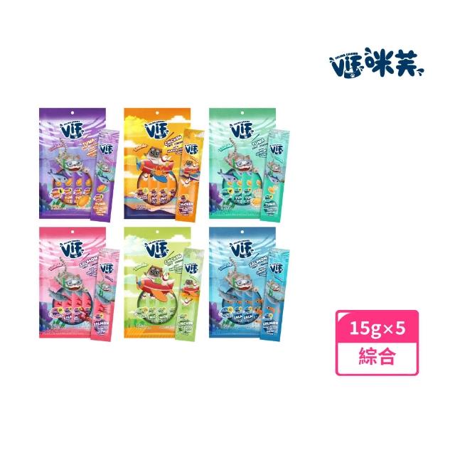 【ViF 咪芙】綿綿絲滑肉泥 15g*5入(貓零食/貓肉泥/寵物零食)