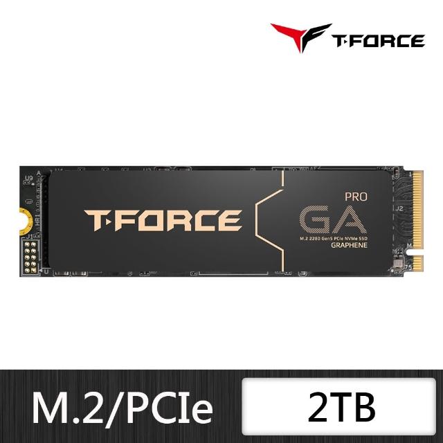【Team 十銓】電競T-FORCE GA PRO 2TB  PCIe Gen5 M.2 SSD 固態硬碟(讀10000MB ; 寫8500MB)