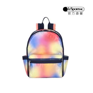 【LeSportsac官方直營】輕量尼龍 健行後揹包(3746 漸層霓光)