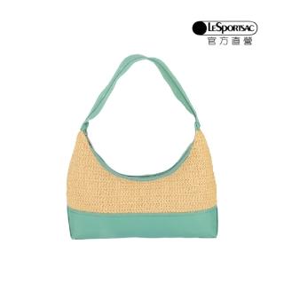 【LeSportsac官方直營】輕量尼龍 肩揹包(1400 拉菲鼠尾草綠)