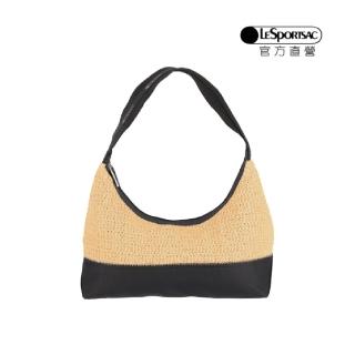 【LeSportsac官方直營】輕量尼龍 肩揹包(1400 拉菲永恆黑)