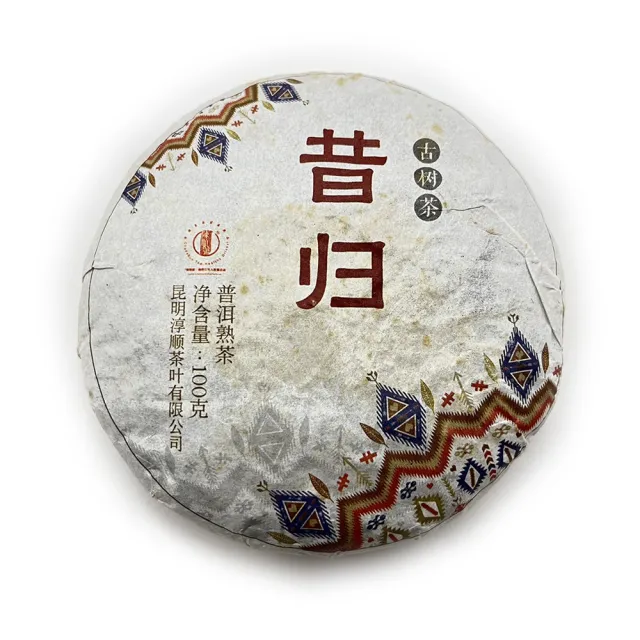 【藏古祥館】昔歸A0013(昔歸 普洱茶 熟茶 餅茶 100g)