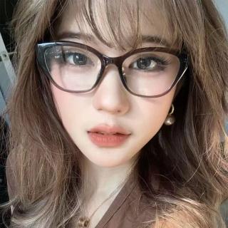 【MoonDy】女生眼鏡 無度數眼鏡 素顏眼鏡 ins眼鏡 眼鏡女 網紅款眼鏡 粗框眼鏡 眼鏡框 多邊形鏡框 復古風